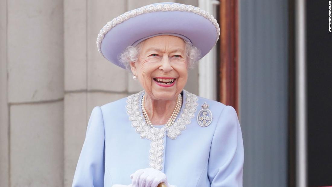 The Queen watches the Trooping the Colour parade in London during her &lt;a href=&quot;http://www.cnn.com/2022/06/02/uk/gallery/queen-elizabeth-platinum-jubilee/index.html&quot; target=&quot;_blank&quot;&gt;Platinum Jubilee celebrations&lt;/a&gt; in June 2022. She was the first British sovereign to celebrate a Platinum Jubilee -- 70 years on the throne. &quot;I have been humbled and deeply touched that so many people have taken to the streets to celebrate my Platinum Jubilee,&quot; the Queen said in a released statement. &quot;While I may not have attended every event in person, my heart has been with you all; and I remain committed to serving you to the best of my ability, supported by my family.&quot;