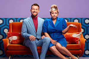 The Chris & Rosie Ramsey Show. Image shows left to right: Chris Ramsey, Rosie Ramsey