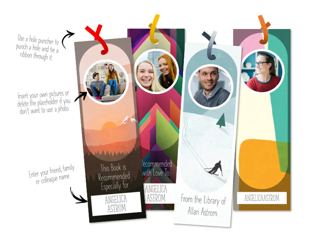 Personalizable bookmarks organic simple