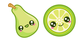 Cute Pear and Lime Cursor