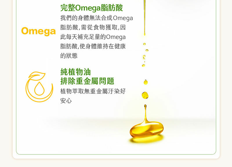 每日補充足量omega脂肪酸