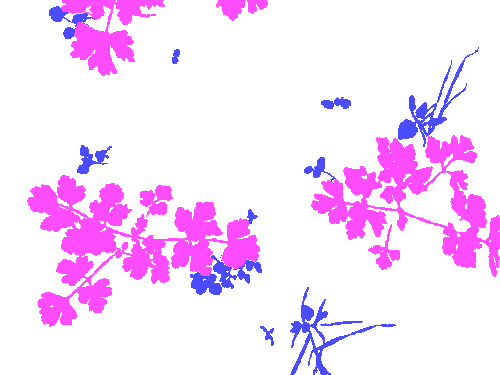 Sample annotation mask from Carrot-Weed