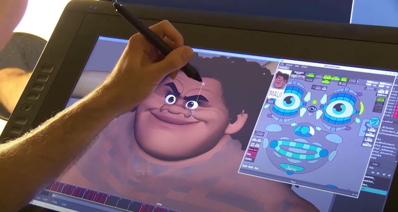 Maui animation facial rig