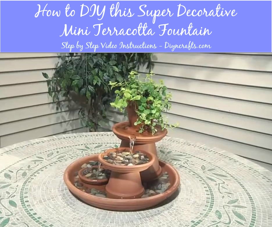 How to DIY this Super Decorative Mini Terracotta Fountain