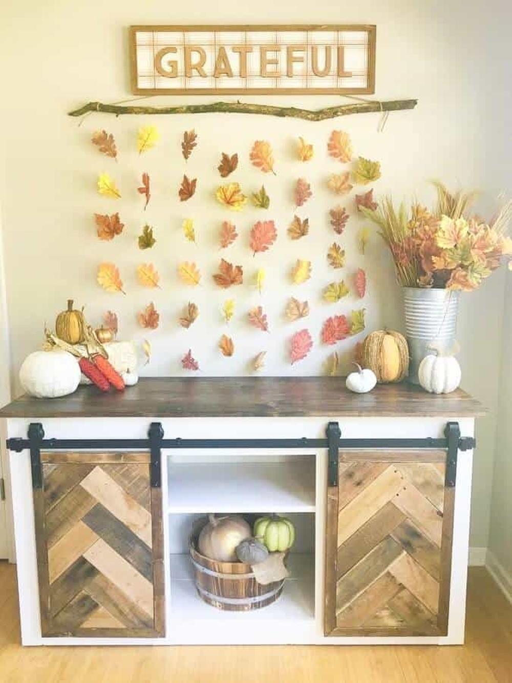 Easy diy wall hanging for fall wall decor thanksgiving wall decor 