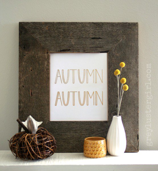 Foil Autumn DIY