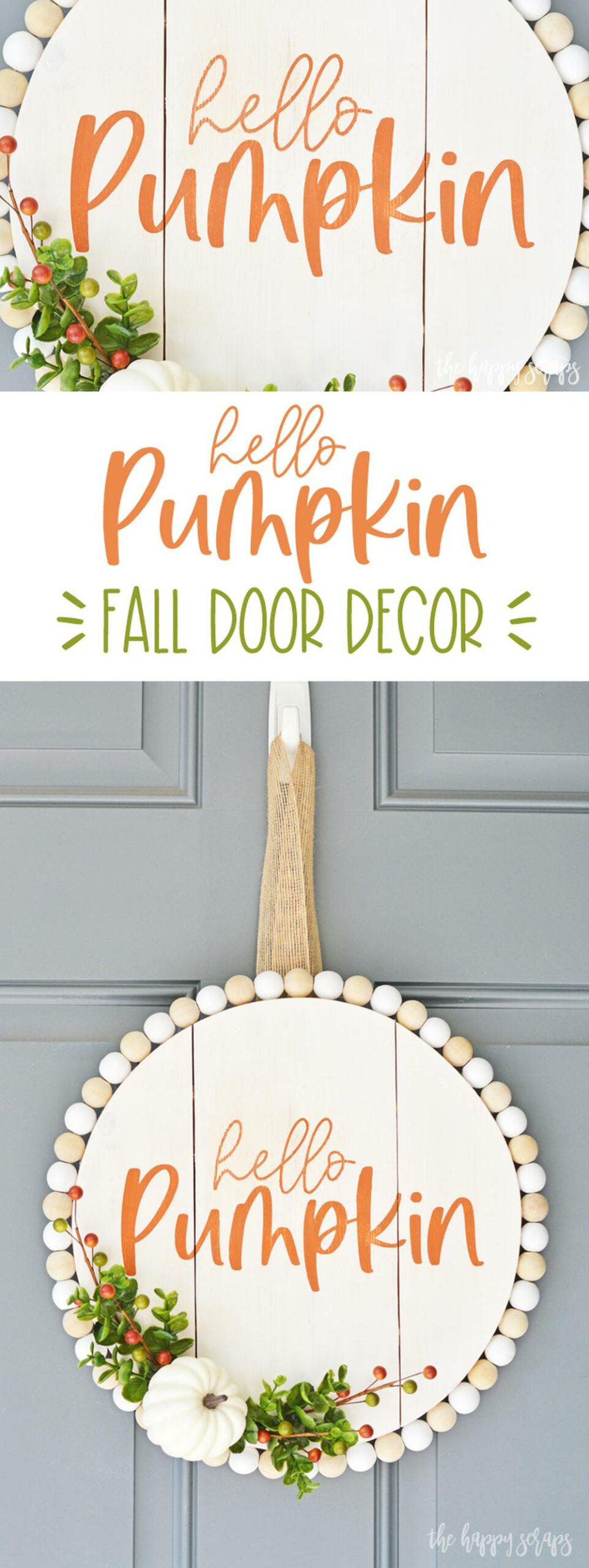 Hello pumpkin thanksgiving door decor