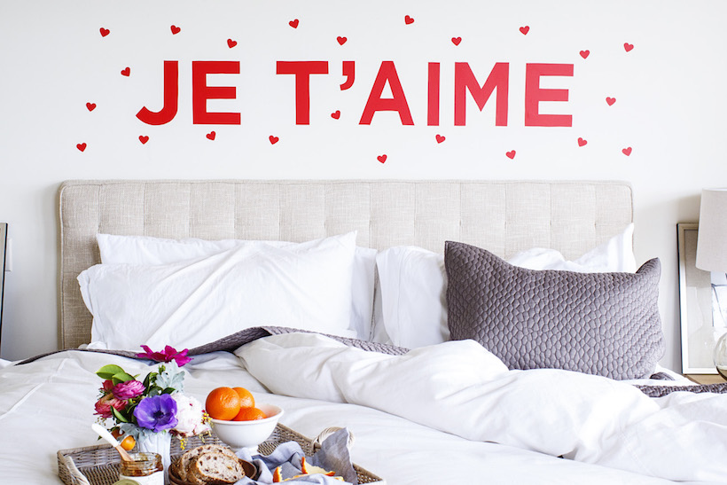 Diy je t'aime wall decal