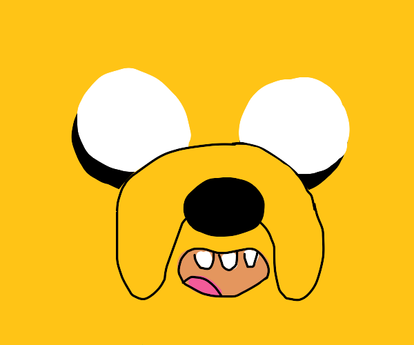 Jake from Adventure Time (super zoomed in)