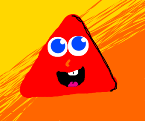 happy red triangle