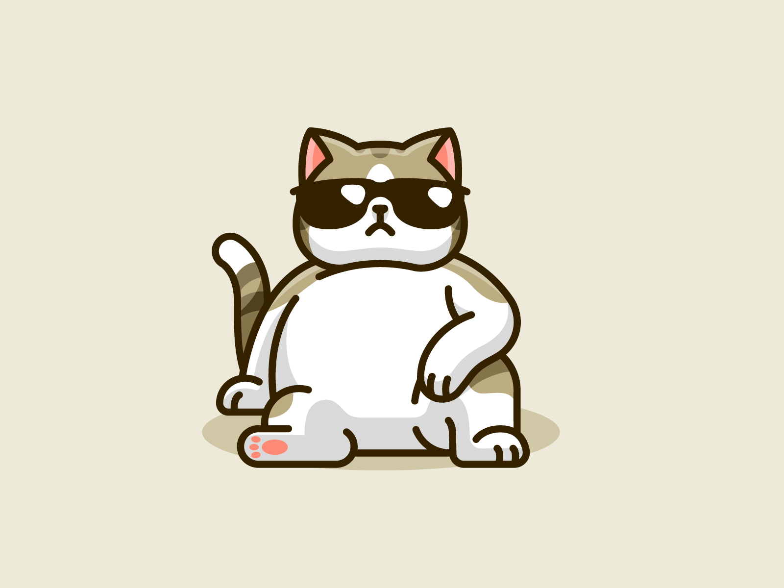 Cute Fat Cat Cartoon ~ Free Cat Animations | Dale Sylvia