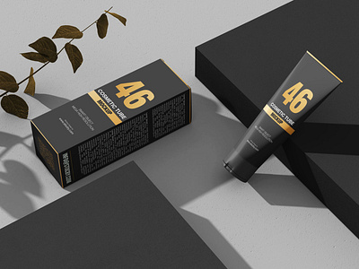 Cosmetic Tube Packaging Mockup Download