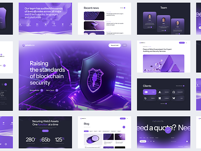 Omniscia Site Redesign audit cuberto decentralized design experience landing page networks security ui ux web design