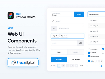 Web UI Components components design system ui ui components web web design web ui website