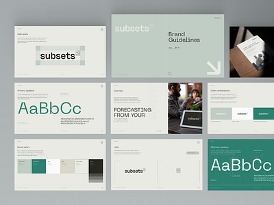 Subsets - Brand Design & Guidelines ai brand ai logo brand design brand guidelines brandbook branding design identity logo logo design logo mark logotype minimalist logo modern logo scandinavian visual identity