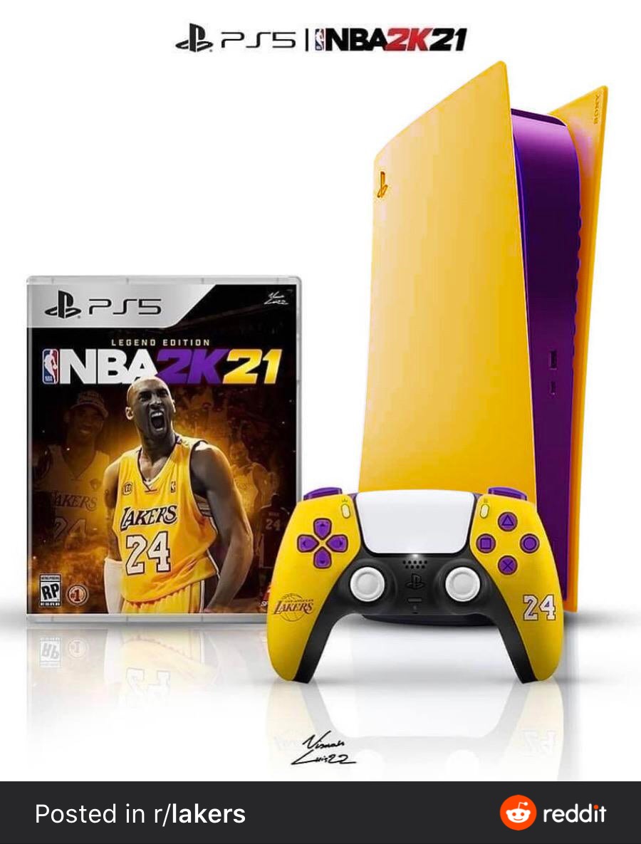 ps5 wrap nba2k21 lakers