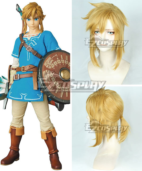 TLOZ: Breath of the Wild Link Gloden Cosplay Wig