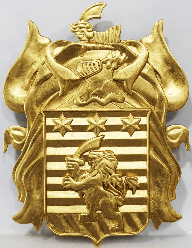 M7306 - Gold-Leafed 3D Wall Plaque