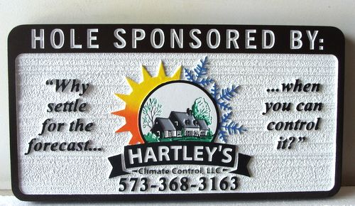 E14578 - Sandblasted HDU Golf Hole Sponsor Sign