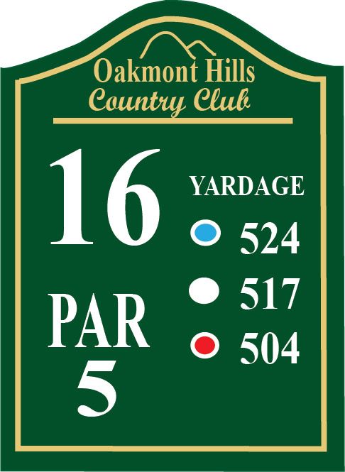 E14381 - HDPE  Golf Tee Sign