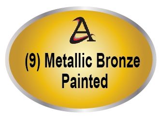 M7500 - (9)  Metallic Bronze Painted Plaques