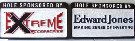 E14573 - Sandblasted HDU Hole Sponsor Signs