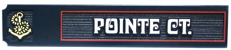 H17018 - Carved Sign for "Pointe CT."