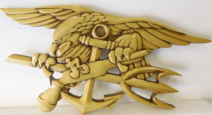 M7419 - Carved 3-D  Plaque  for the US Navy Seals.