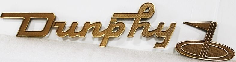 E14164 - Carved Sign for "Dunphy" 