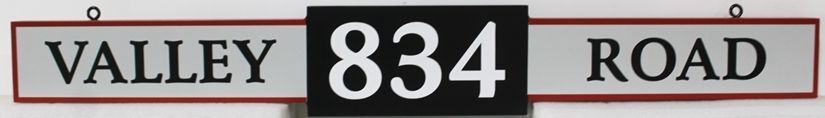 H17086 - Carved Sign for "Valley 834 Road"