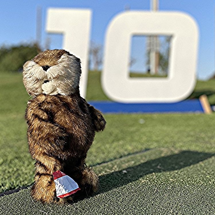 E14454 - Carved HDU Golf Course Hole  Sign No. 10 for a "Top Golf " Course