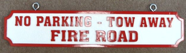 H17142 - Custom Fire Road Warning Sign 