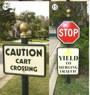 H17004 - Short Square Signposts