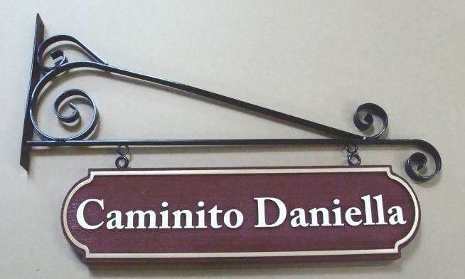 H17025 - Custom Hanging Wood Street Sign 