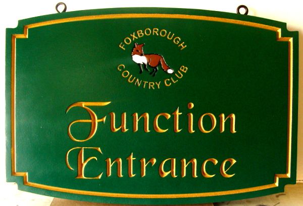 E14209 - Elegant Function Entrance Sign, for Foxborough Country Club 