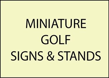 9. - Miniature Golf Signs