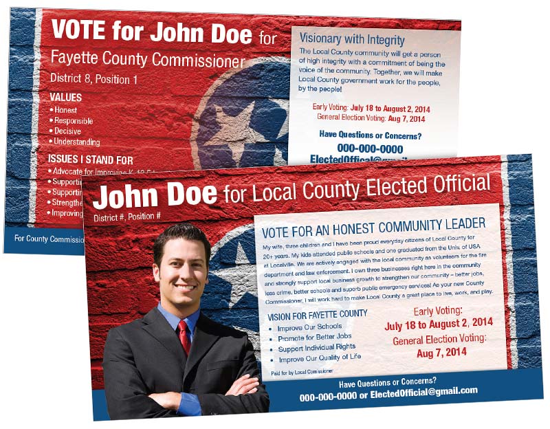 Political Postcards | Political Mailers | Custom Postcards | Custom ...