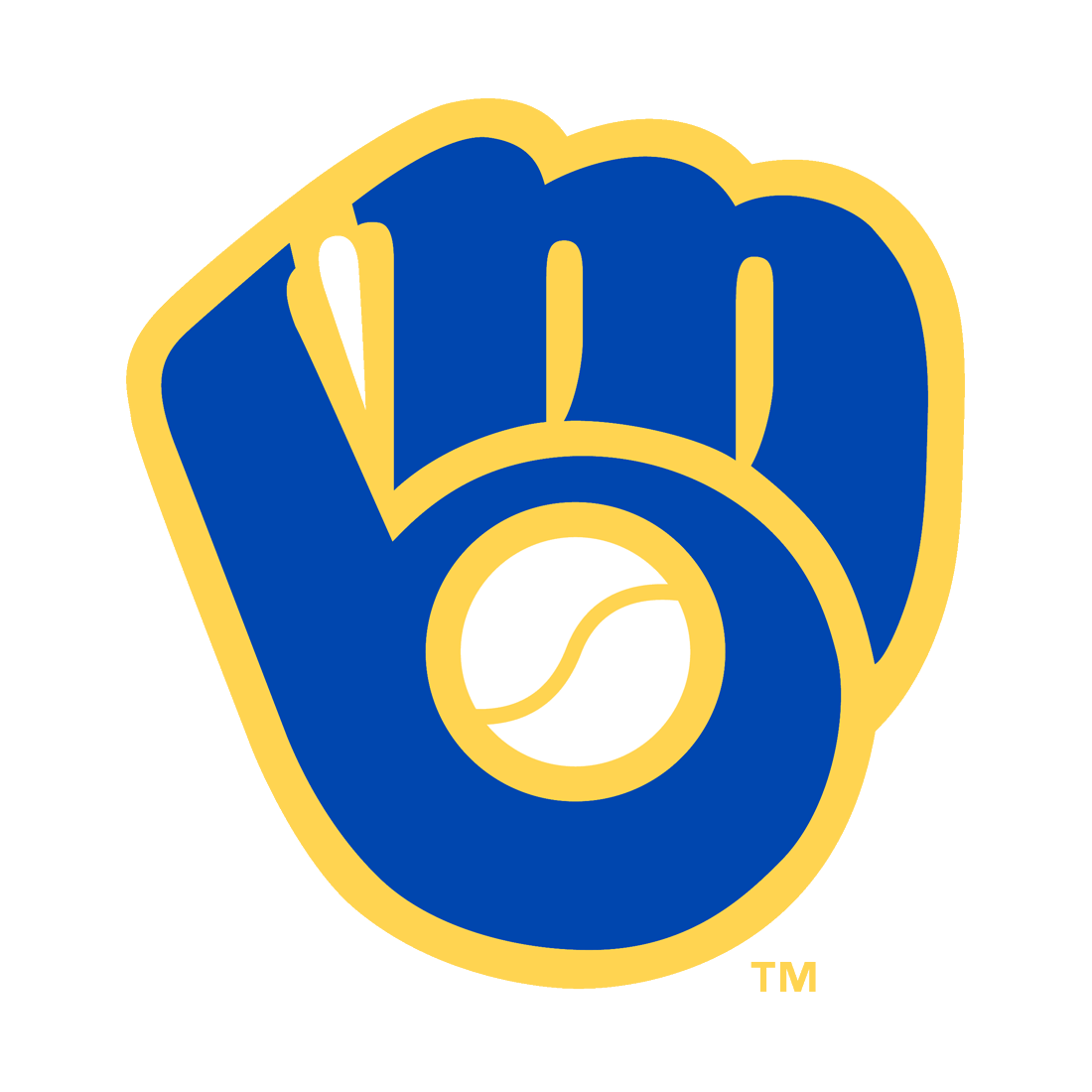 Milwaukee Brewers glove logo