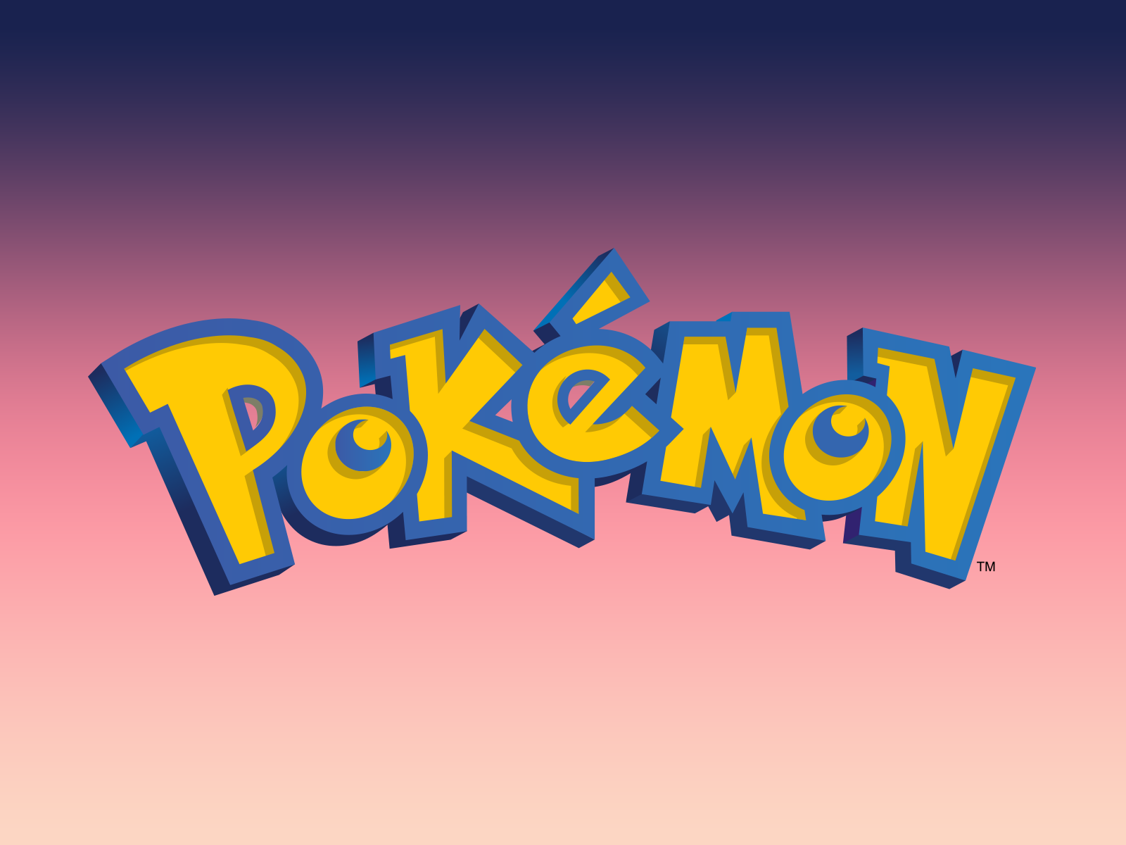 Pokemon Logo on Gradient