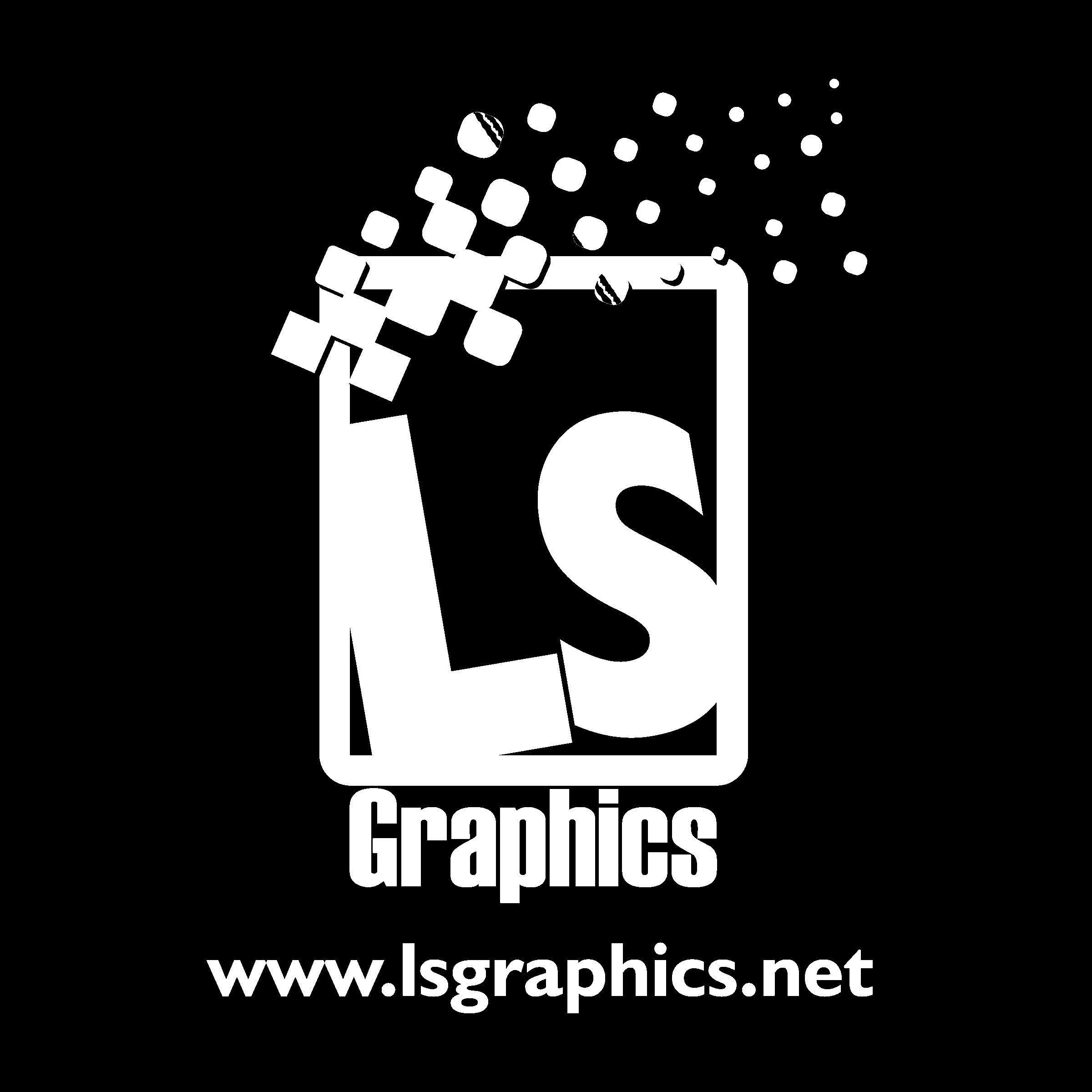 LS Graphics Logo black and white