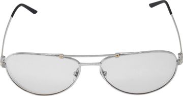 Santos de Cartier glasses with metal frame