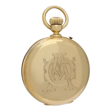 Swiss High Grade Movement Pocket Watch in 18k yellow gold