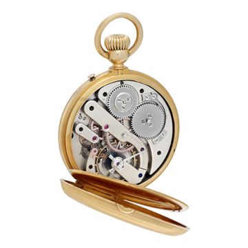 Swiss High Grade Movement Pocket Watch in 18k yellow gold