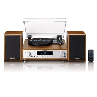 Lenco MC-160 Bluetooth Turntable & Speakers w/ DAB+/FM Radio