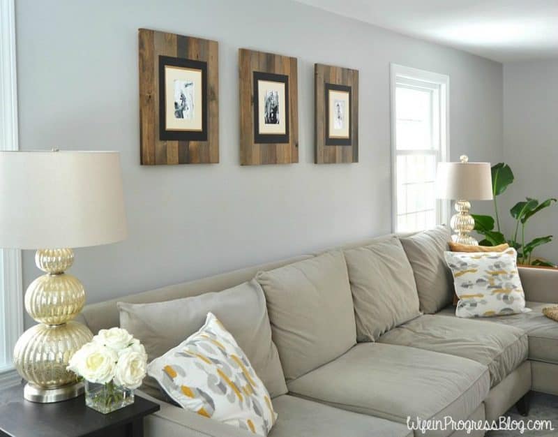 Rustic living room wall decor