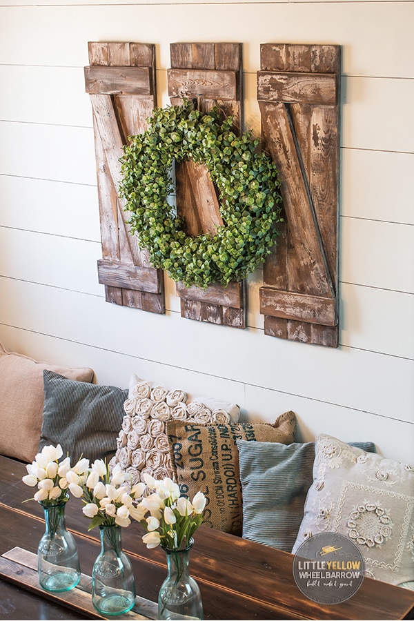 Rustic living room wall decor