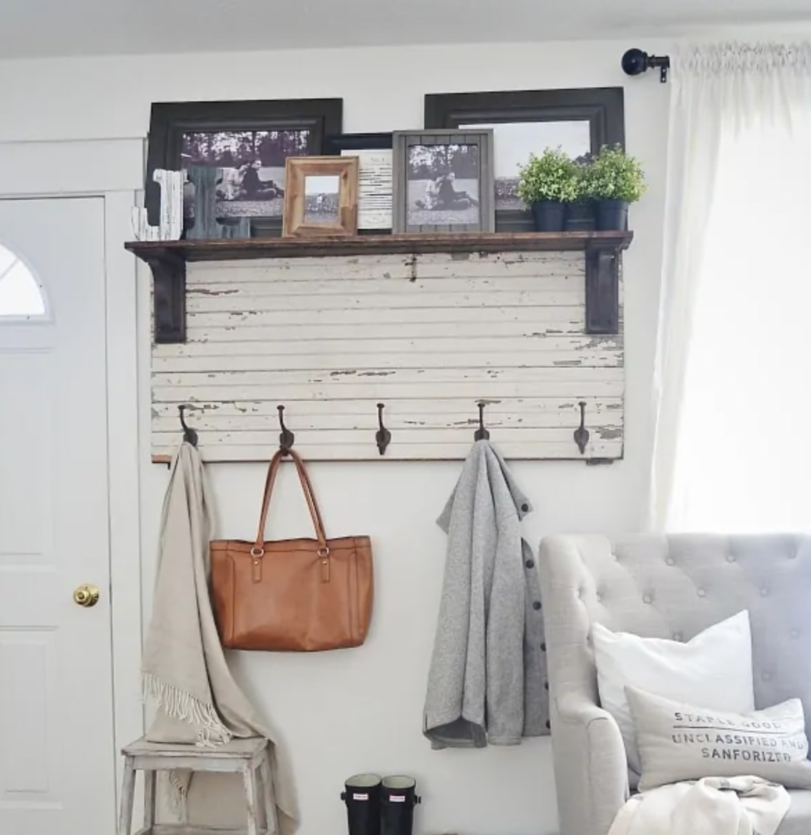 Rustic living room wall decor