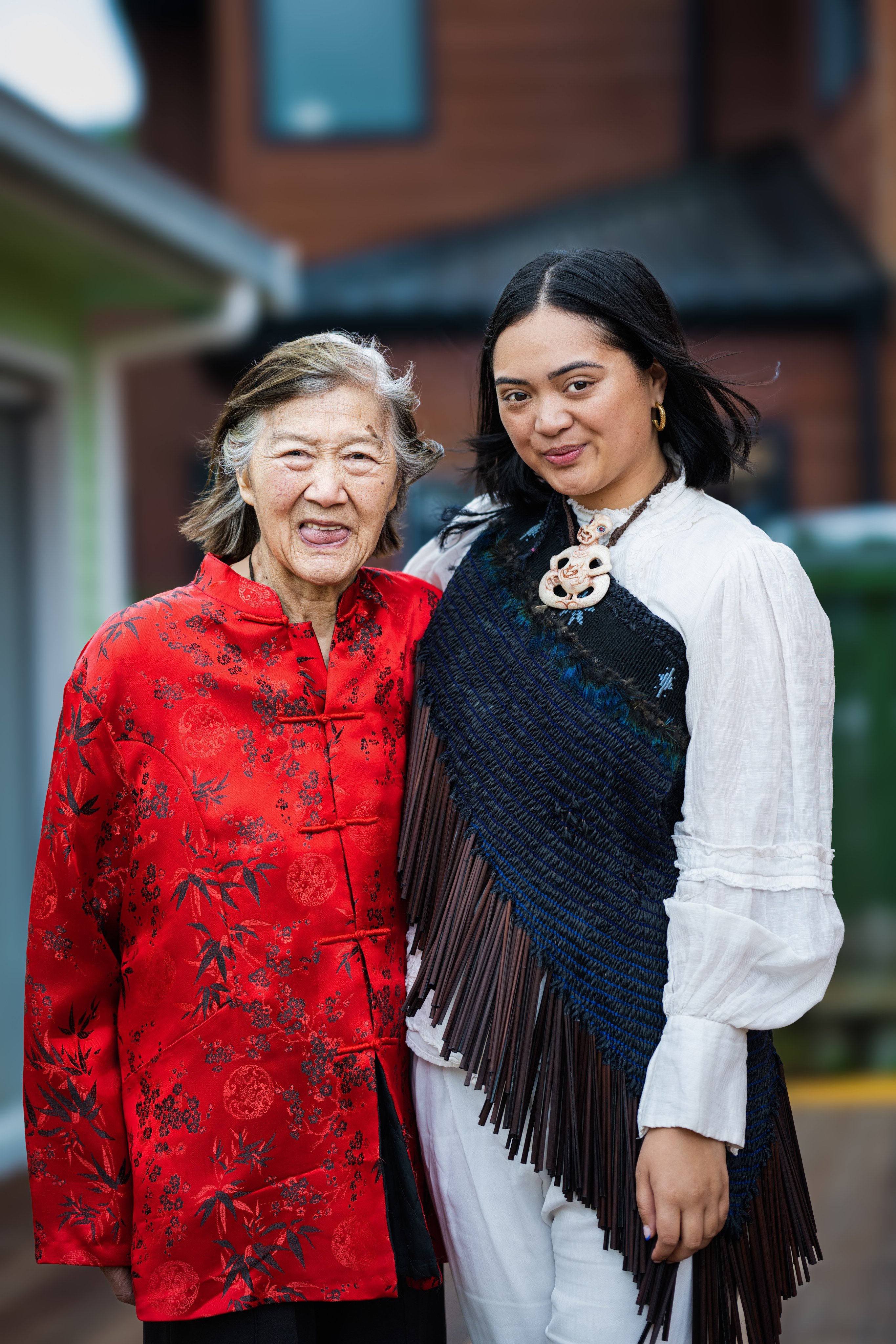 Suie Jung Thompson with her granddaughter Maia Te Hira. Photo: Ruchika Jain