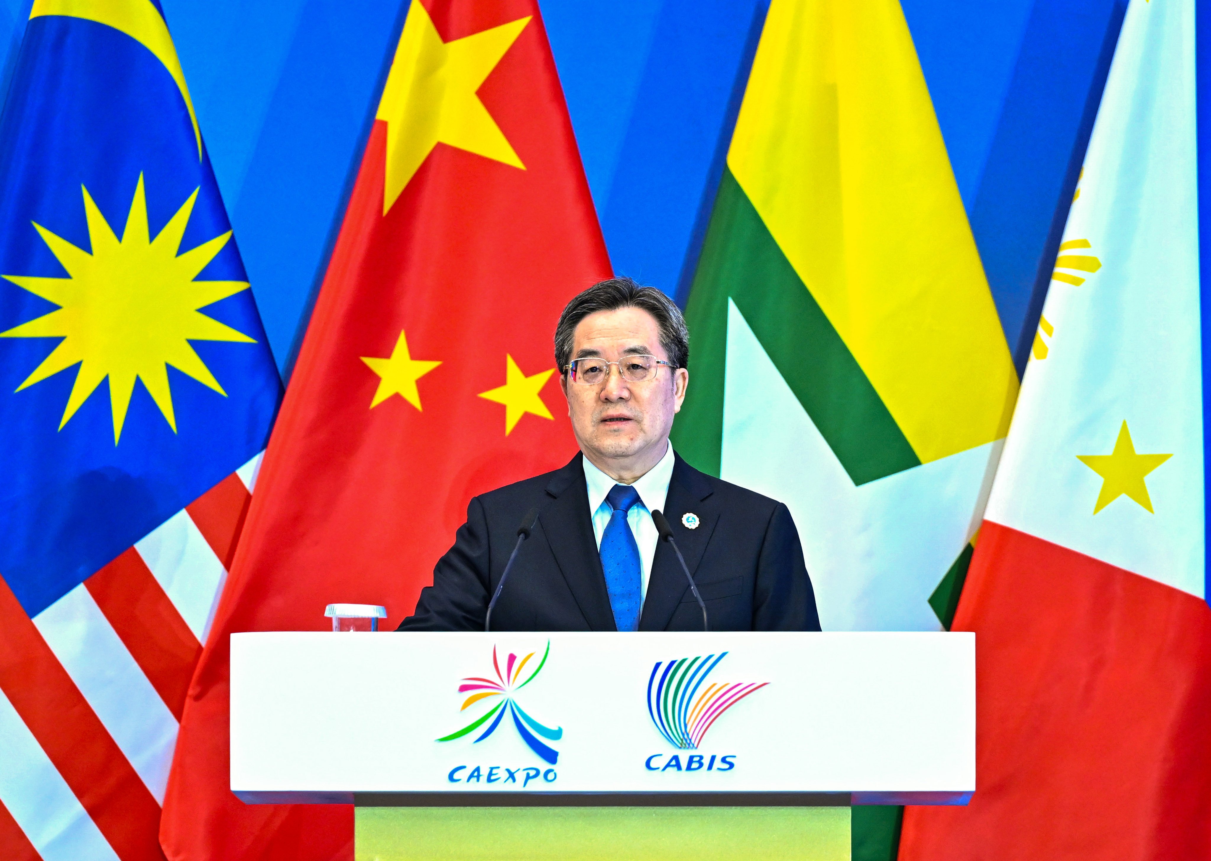 Chinese Vice-Premier Ding Xuexiang addresses the opening ceremony of the 21st China-Asean Expo and the China-Asean Business and Investment Summit in Nanning, south China’s Guangxi Zhuang autonomous region. Photo: Xinhua