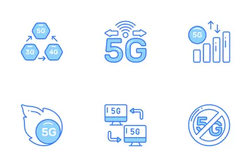 5G Technology Icon Pack